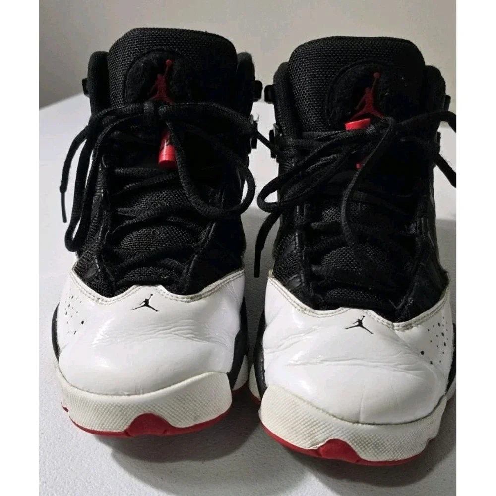 Youth Air Jordan 6 Rings Sneaker‎ Kids Sz 6.5Y-Black-White-Red